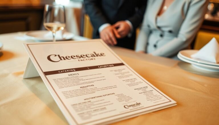 Cheesecake Factory Catering Menu