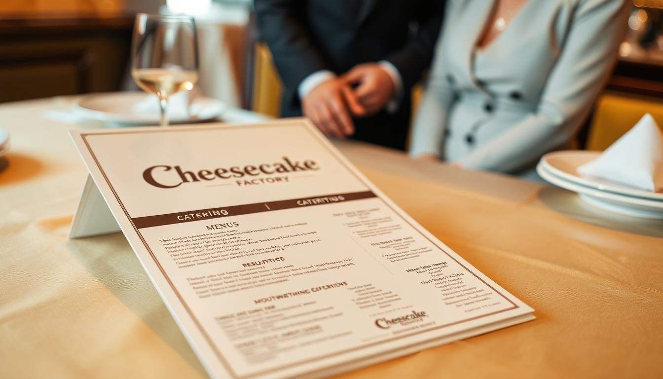Cheesecake Factory Catering Menu
