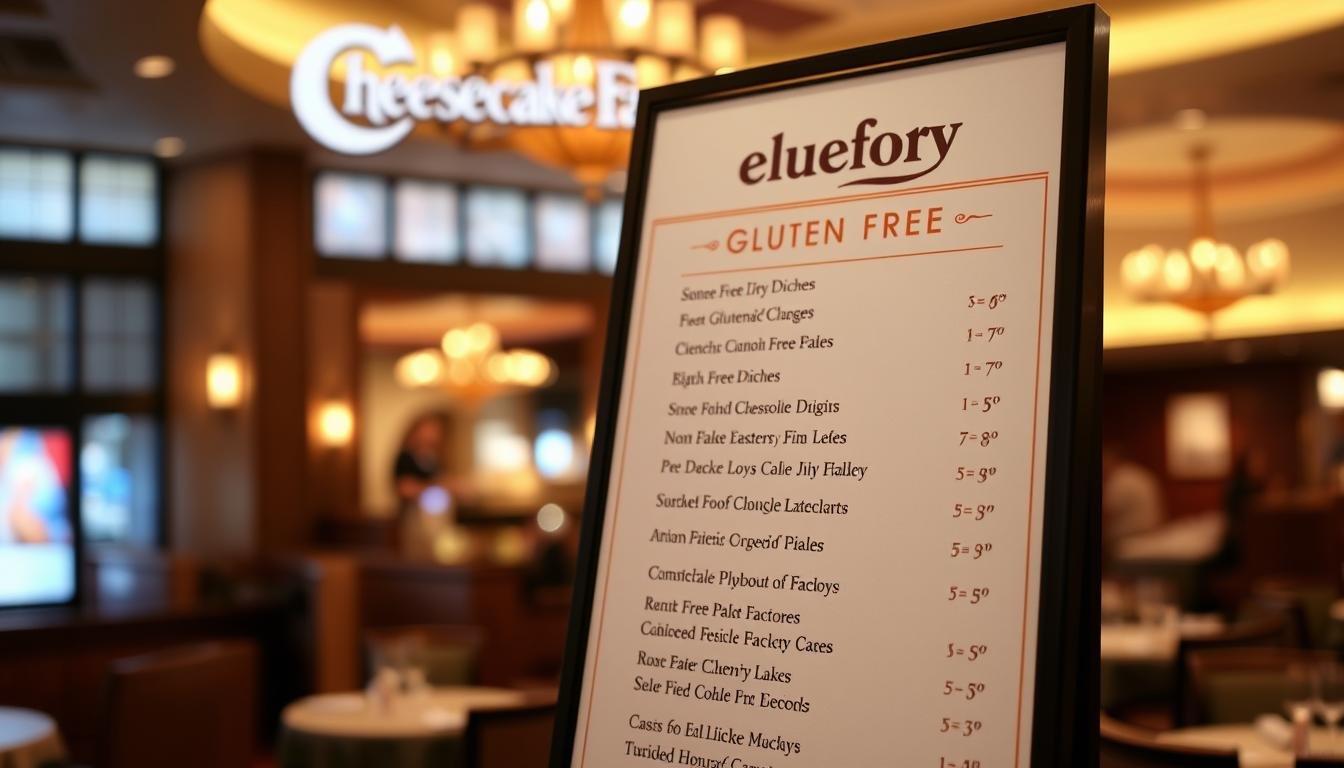 Cheesecake Factory Gluten Free Menu