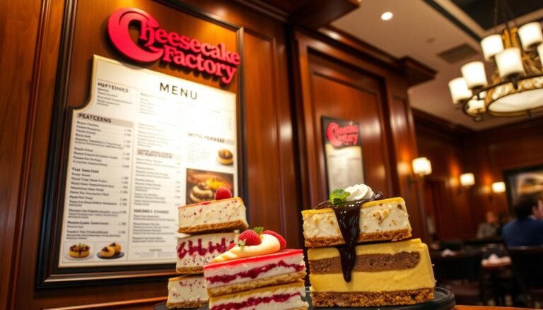 Cheesecake Factory Menu