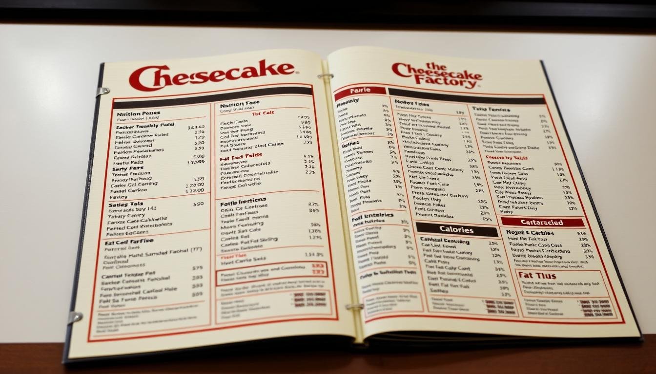 Cheesecake Factory Nutrition Menu