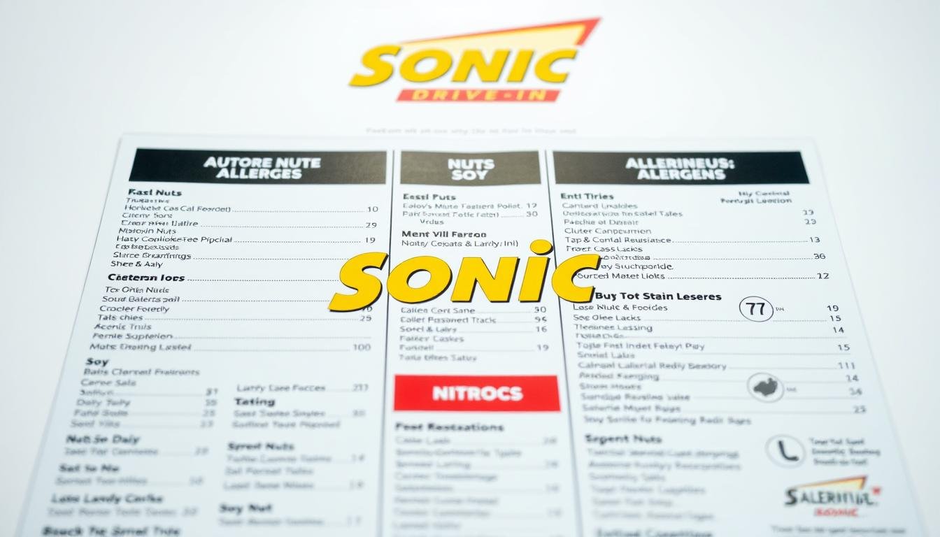Sonic Allergen Menu