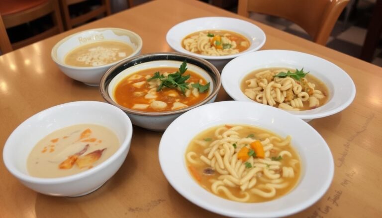 Olive Garden Soup Menu – with Prices Start at $5.99 and go up to $7.49.